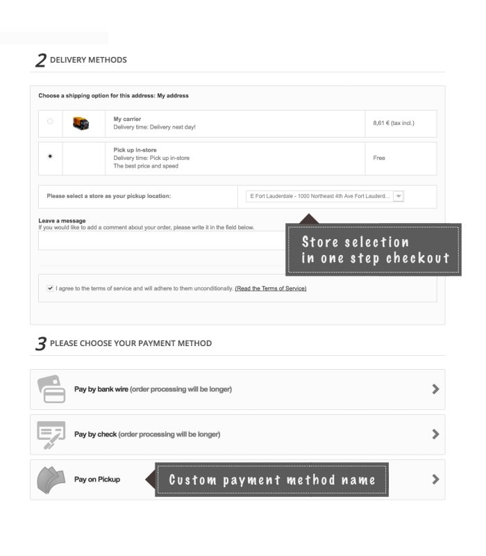 Pay on Pickup