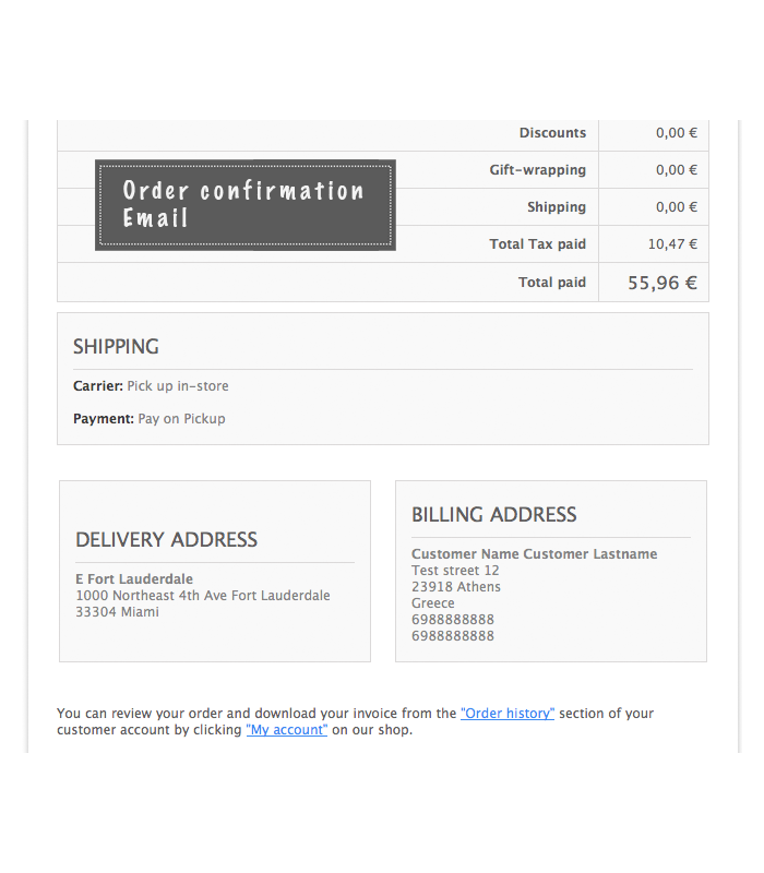 Pay on Pickup