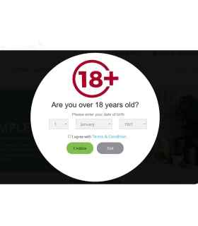 Vérification - Restriction d'âge 18+